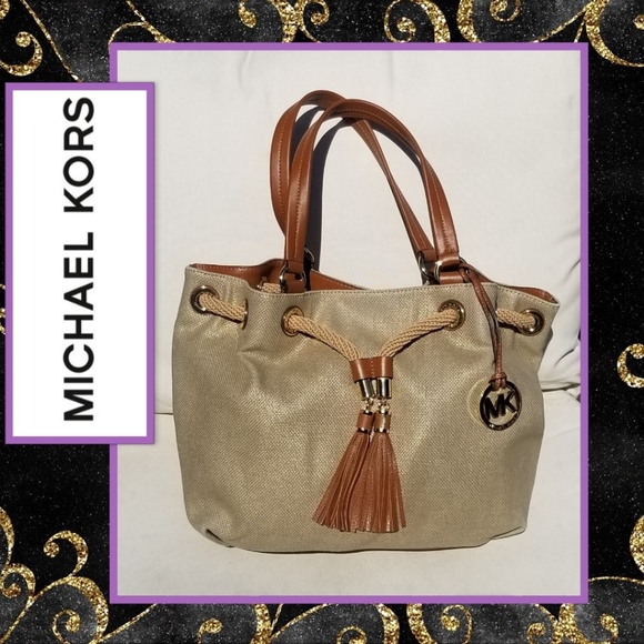 Michael Kors Large Marina Metallic Bag - Picture 1 of 13